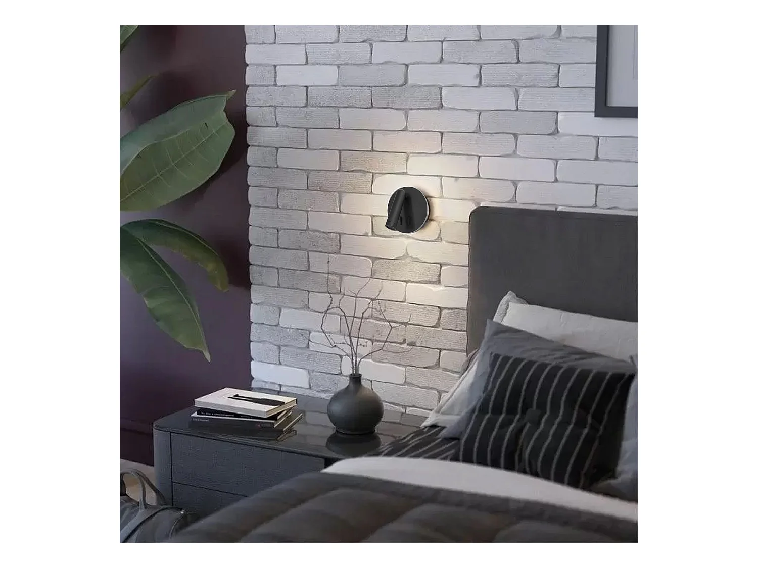 Applique Murale Toolight App1614-1W Black