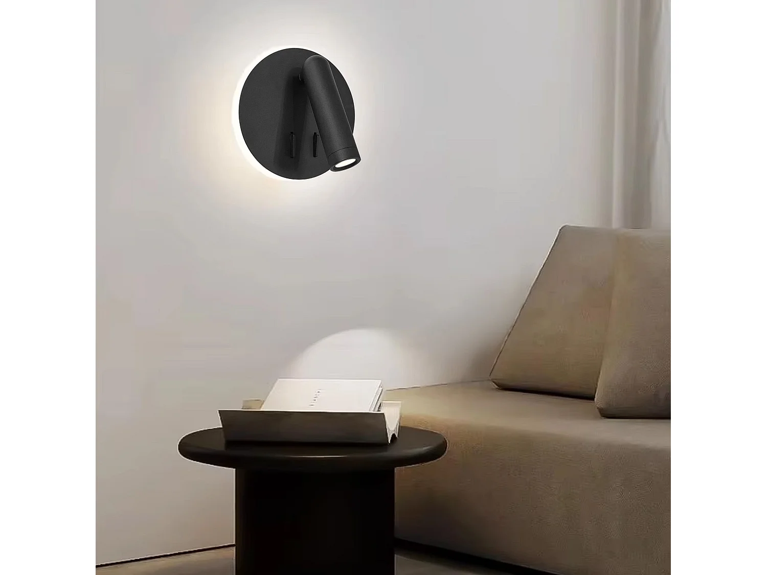 Applique Murale Toolight App1614-1W Black