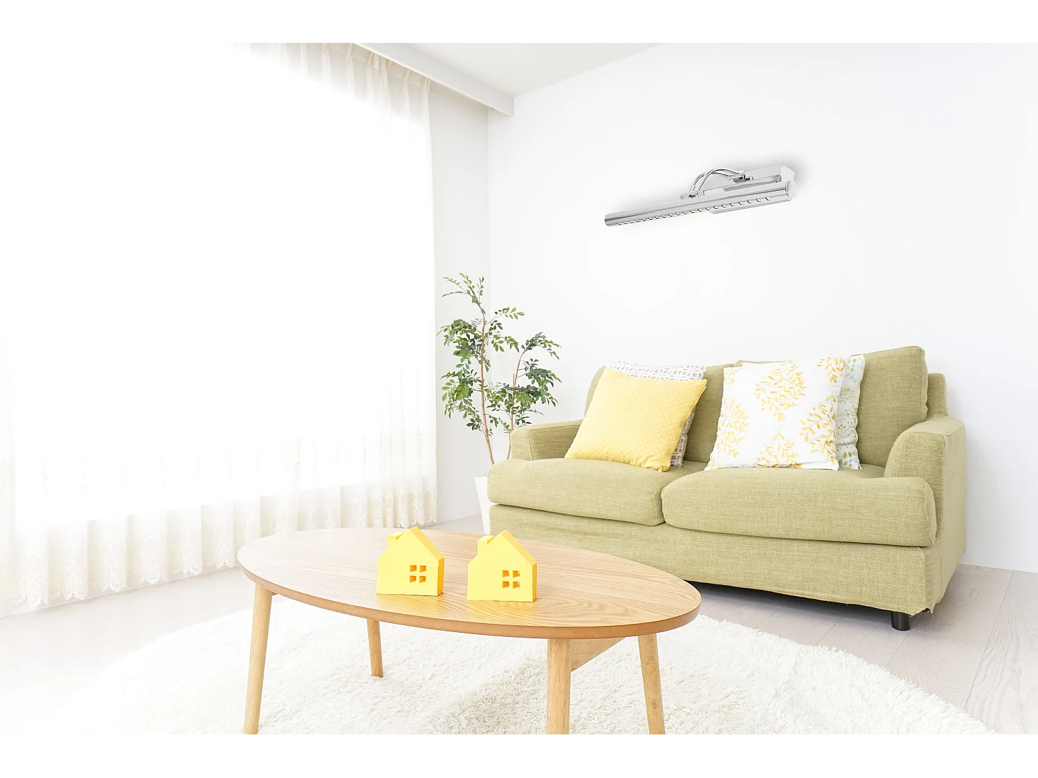 Applique Murale Toolight Led App364-1W 40Cm Chrome