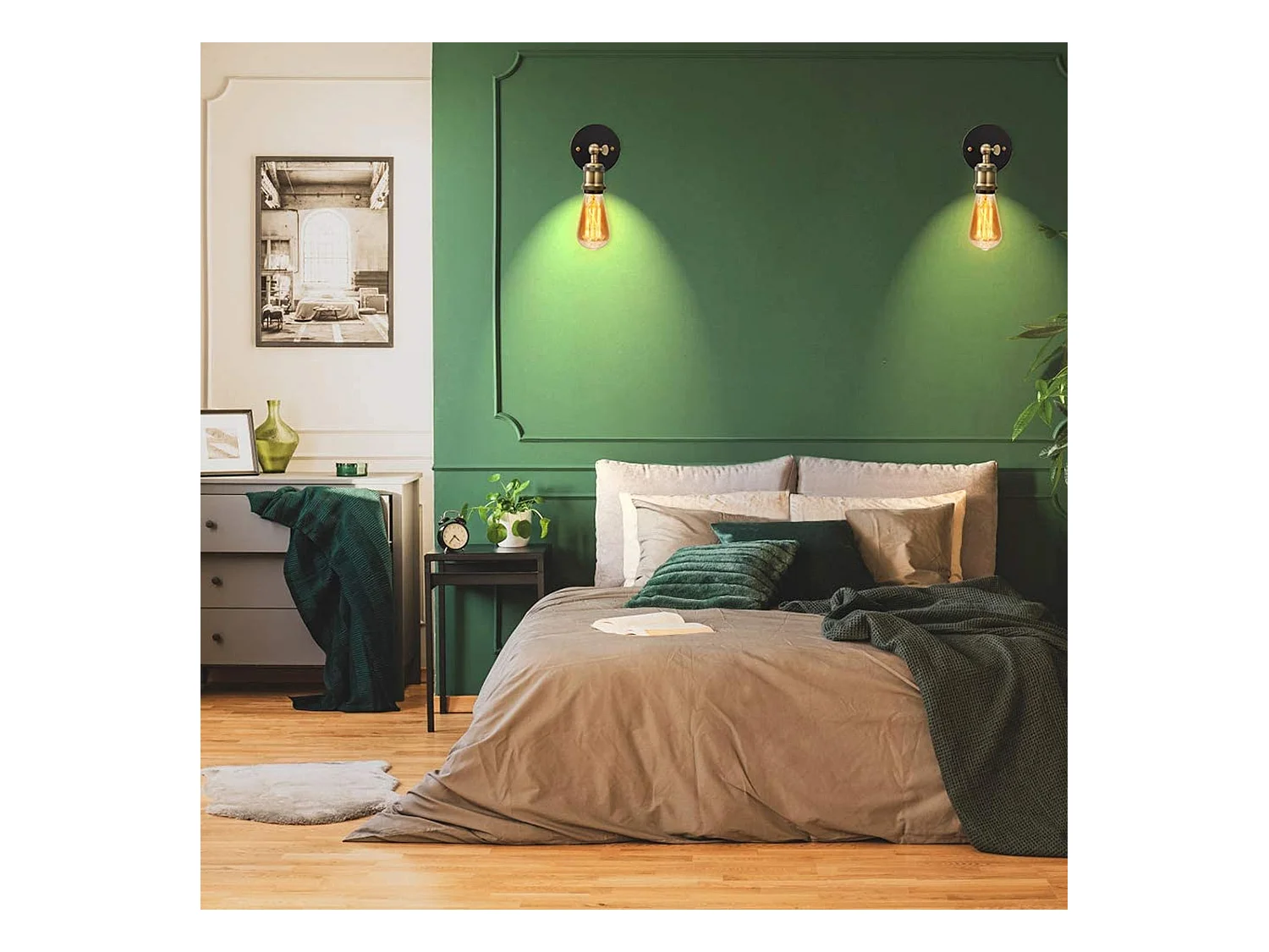 Applique Murale Toolight App618-1W Black