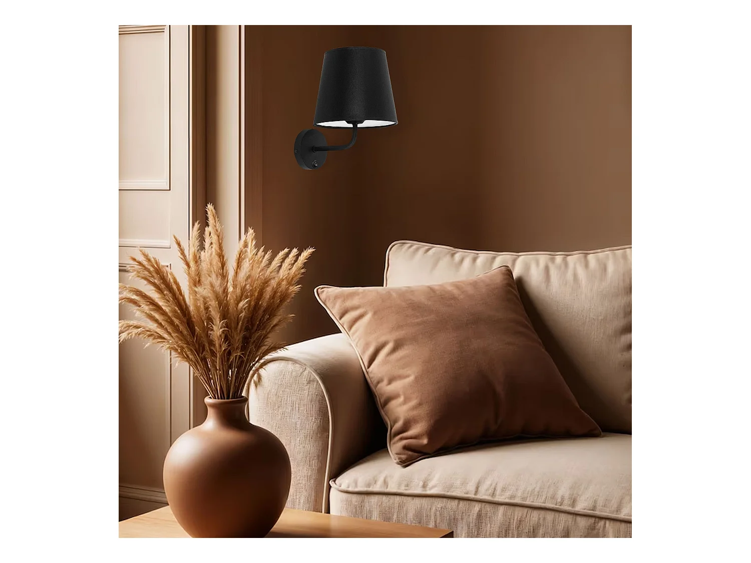 Applique Murale Toolight App1612-1W Black