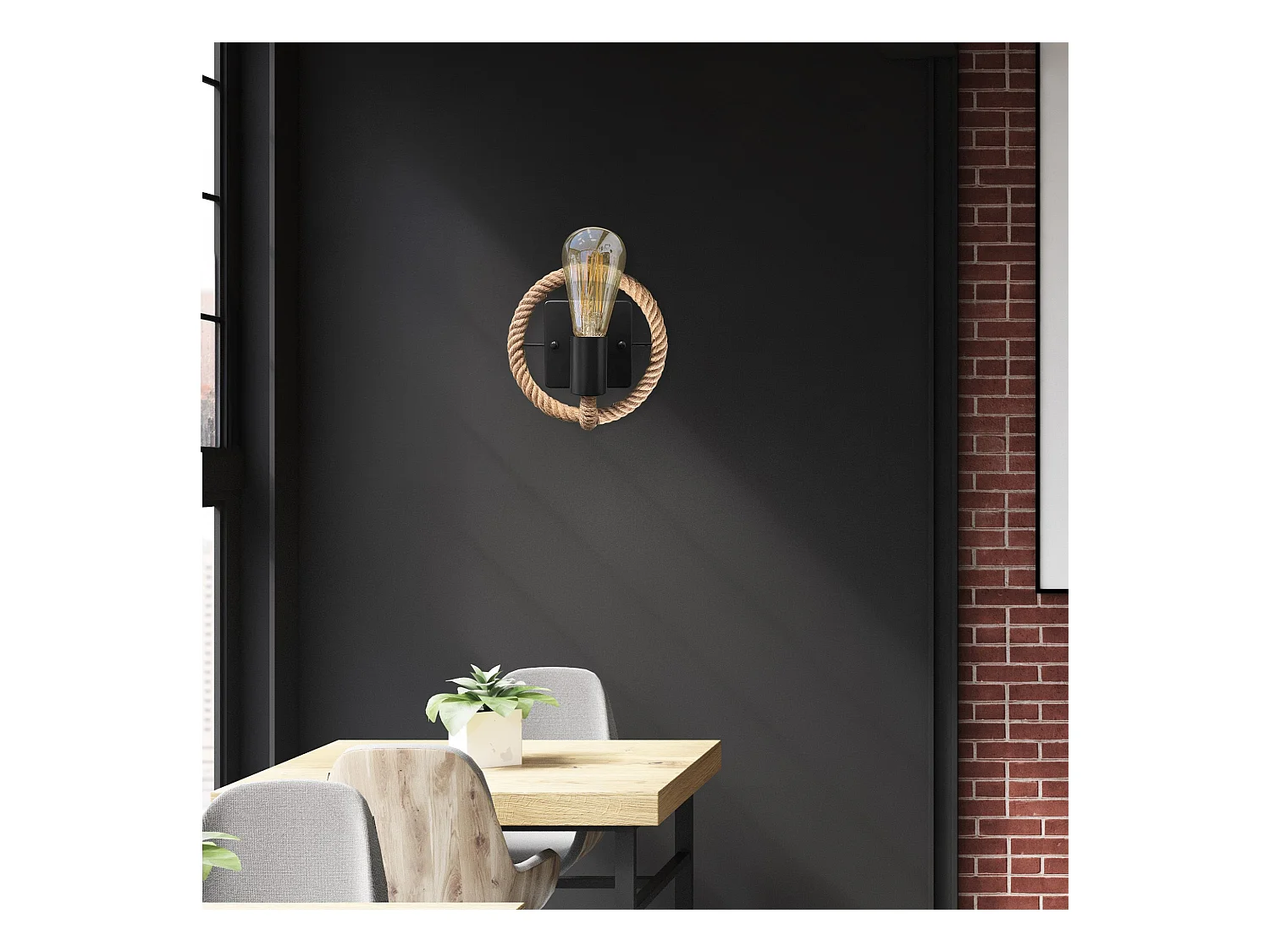 Applique Murale Toolight App1465-1W Brown