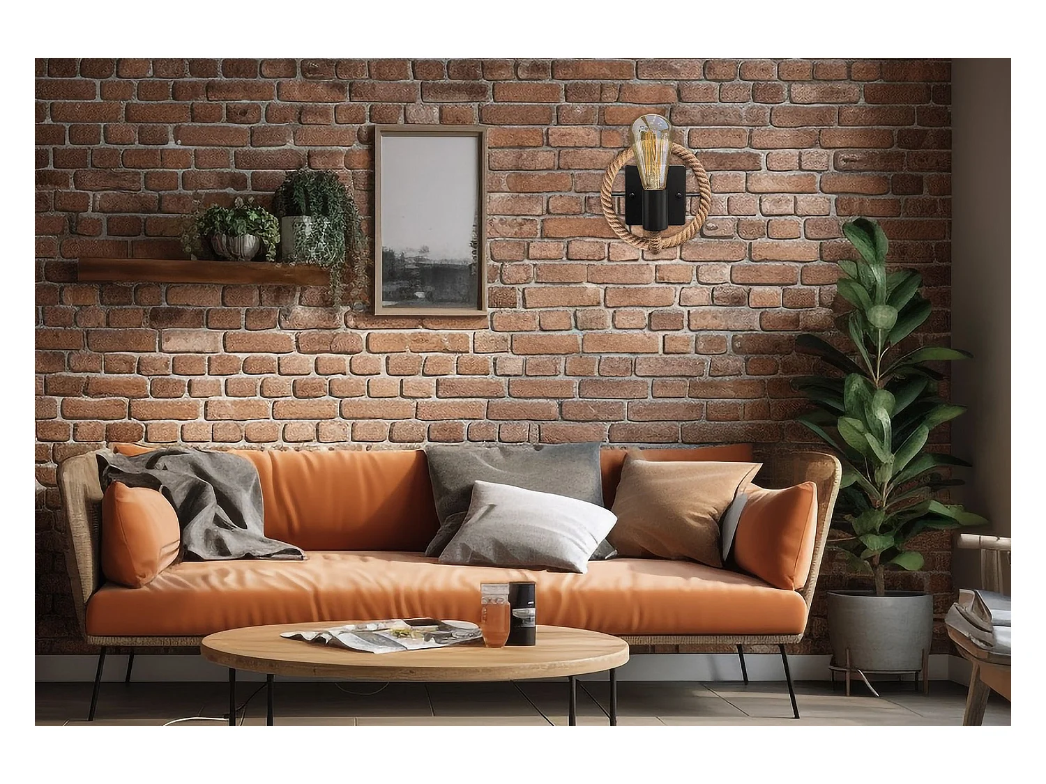 Applique Murale Toolight App1465-1W Brown