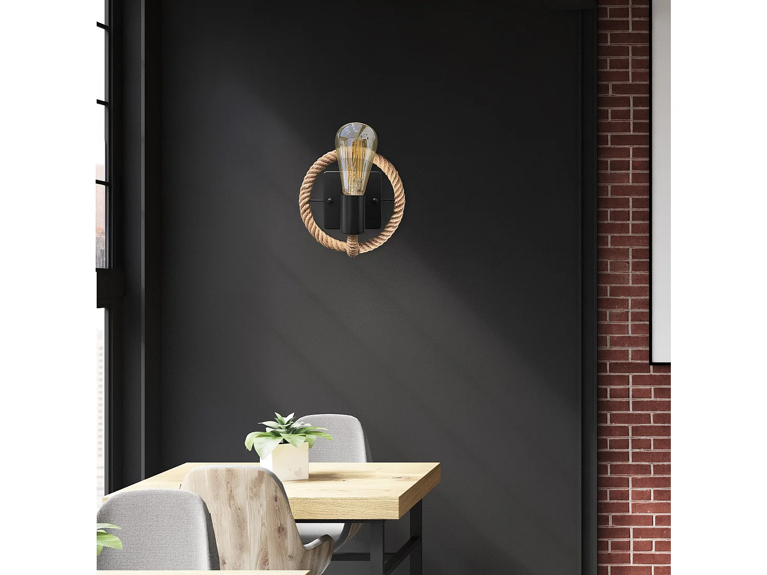 Applique Murale Toolight App1465-1W Brown