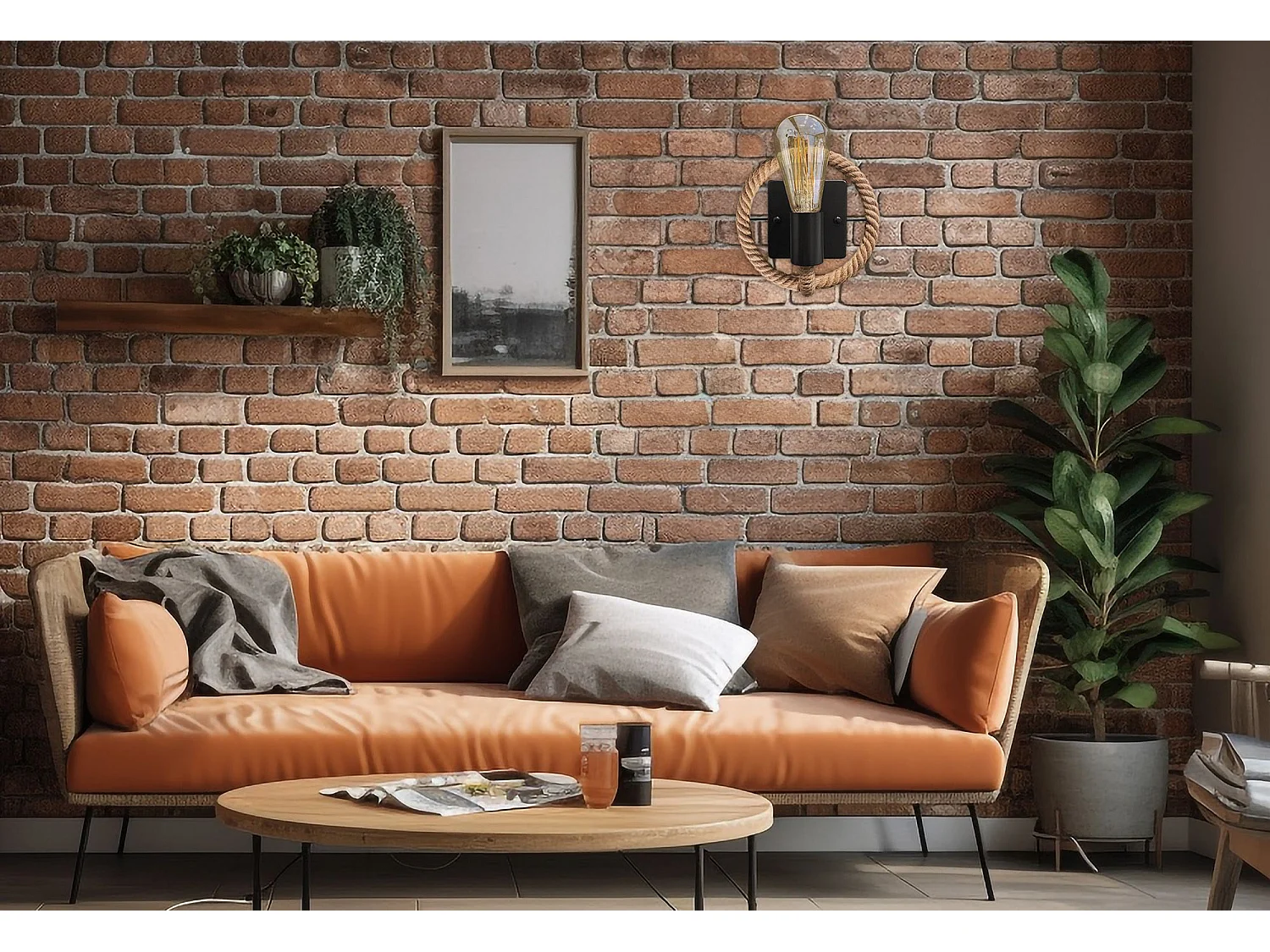 Applique Murale Toolight App1465-1W Brown