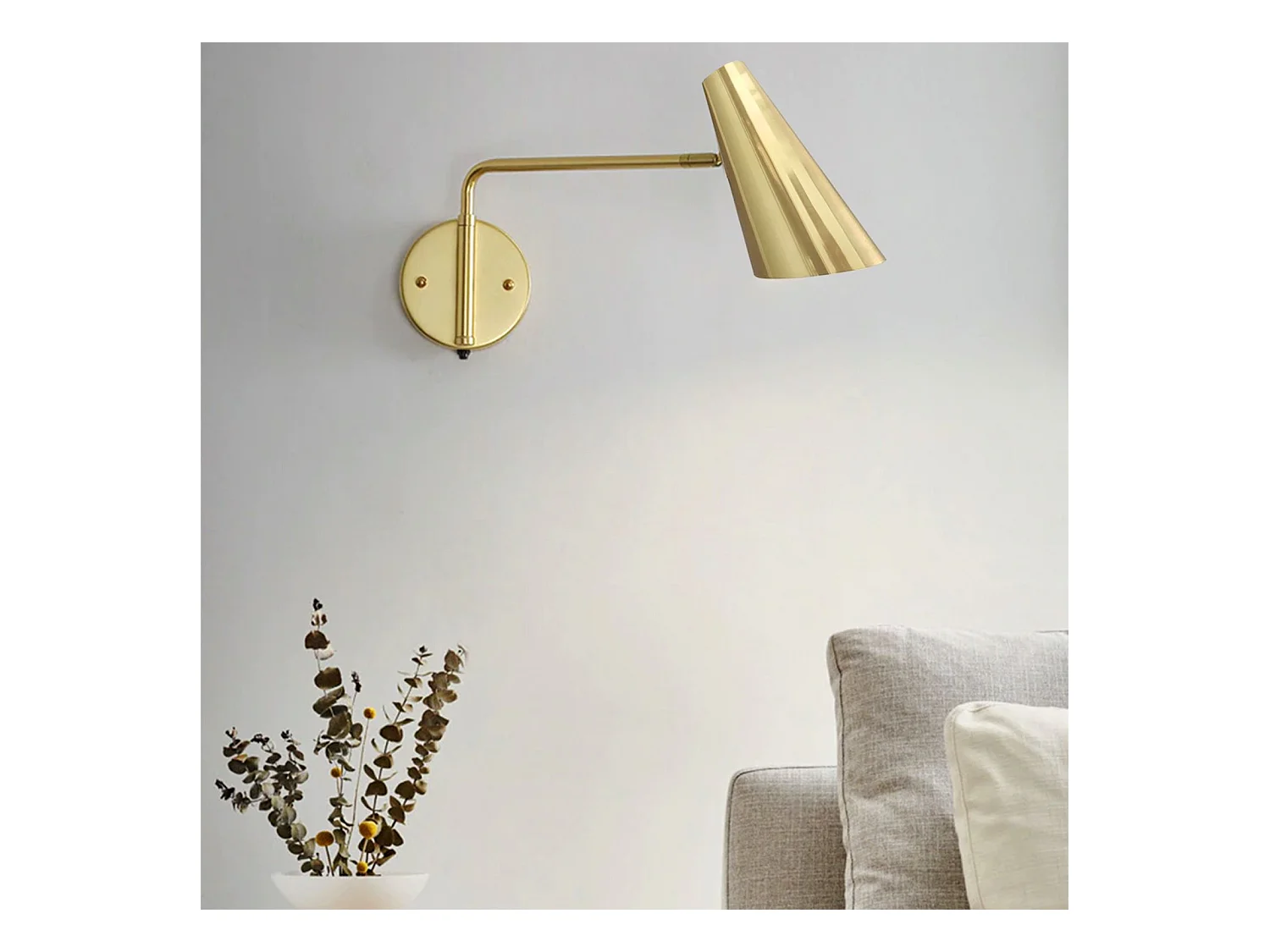 Lâmpada De Parede Toolight App1138-1W Gold