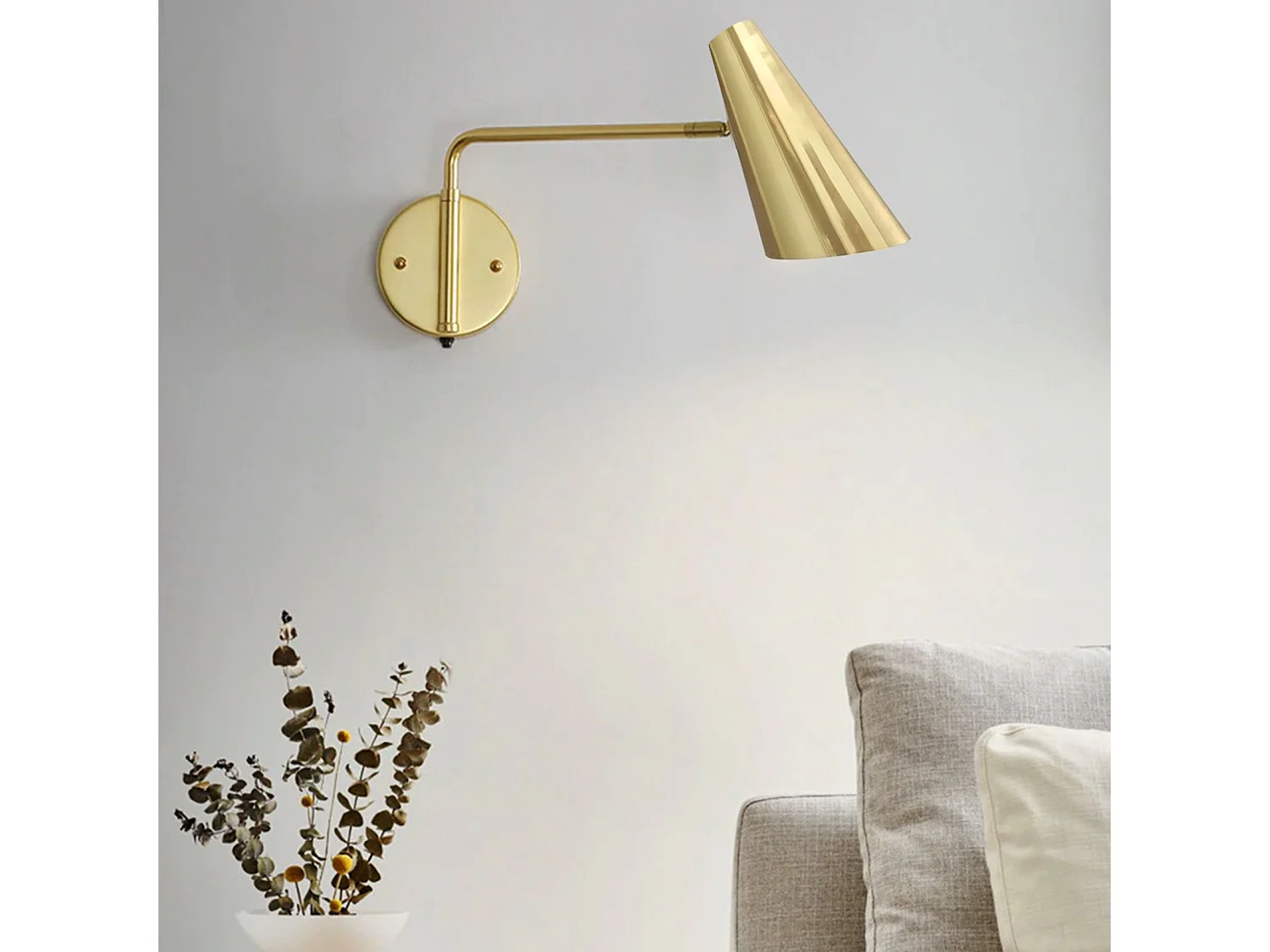 Toolight APP1138-1W væglampe guld 44,5X11X18CM