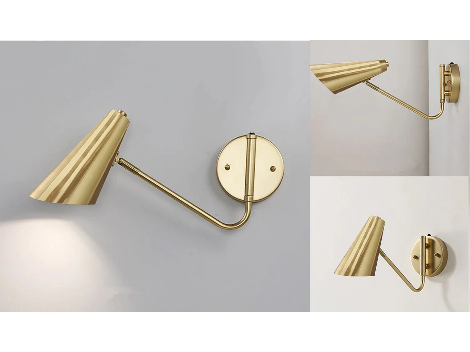 Toolight APP1138-1W væglampe guld 44,5X11X18CM