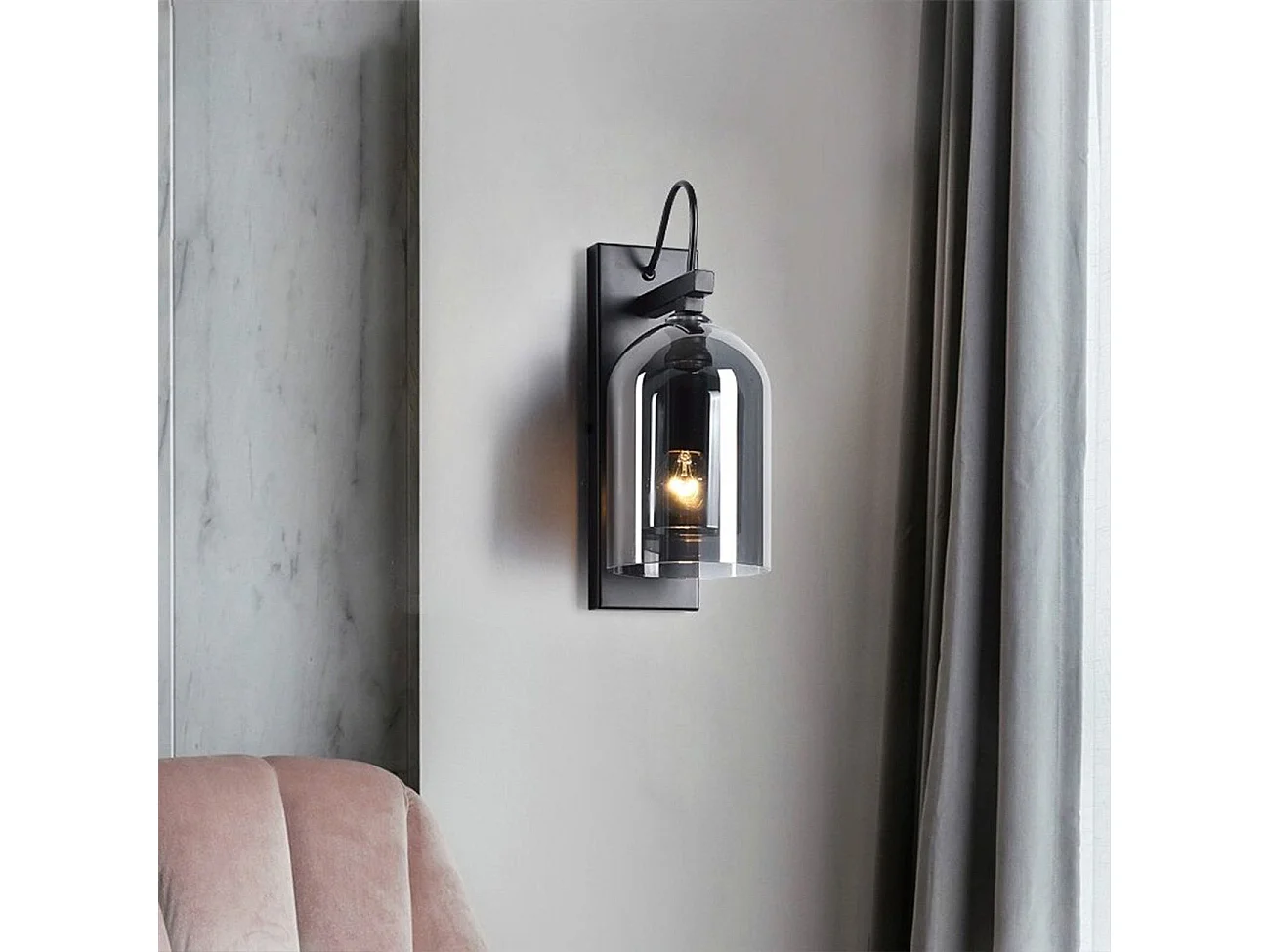 Toolight APP1207-1W væglampe sort 26X12X26CM
