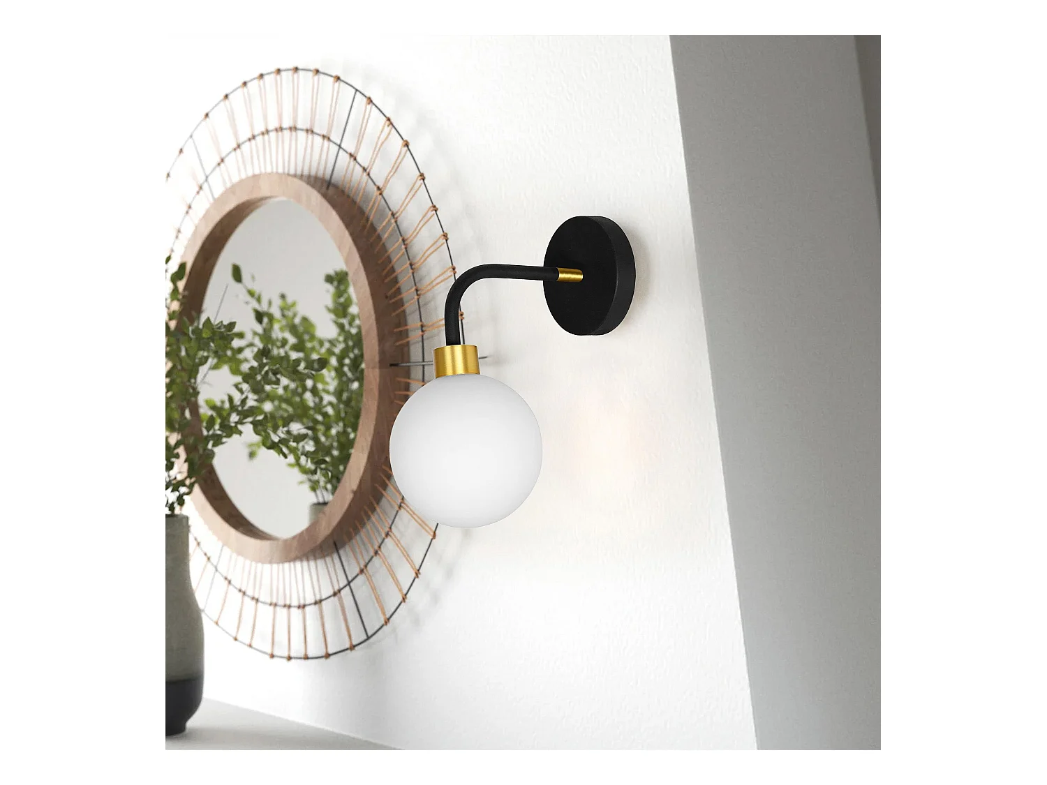 Applique Murale Toolight App1301-1W Black