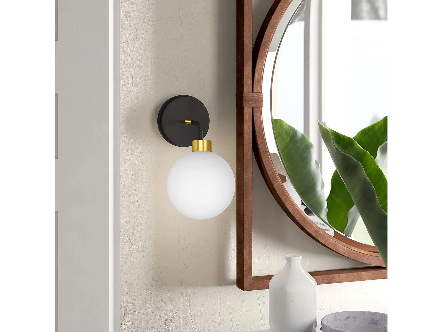 Lâmpada De Parede Toolight App1301-1W Black