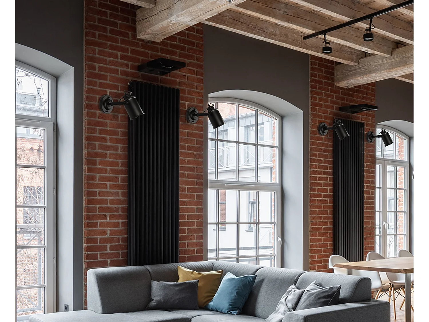 Applique Murale Toolight App486-1C Black