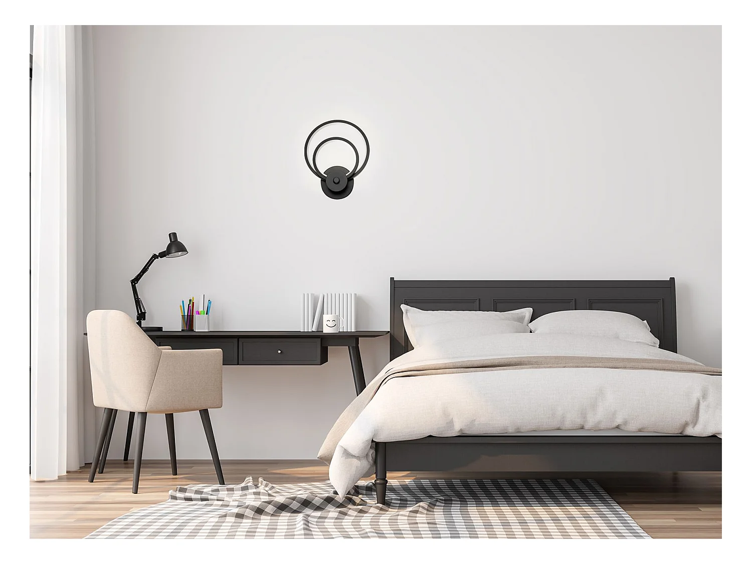 Lámpara De Pared Toolight App1042-W Black