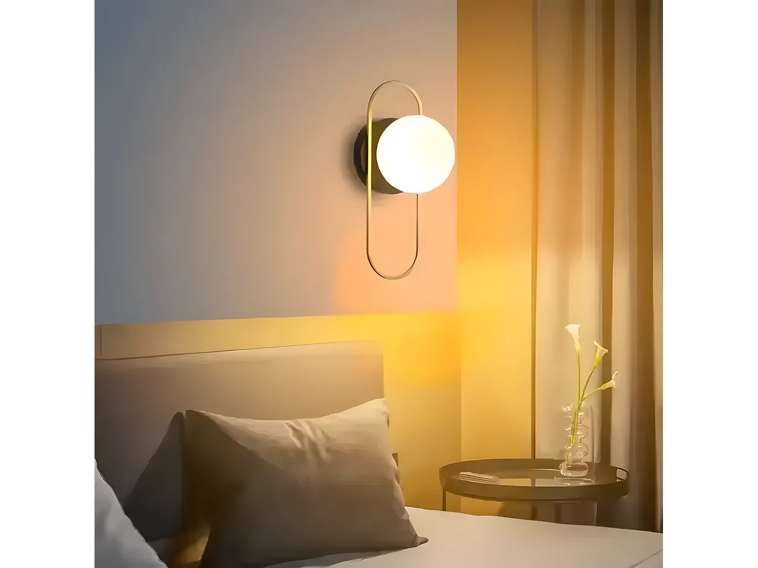 Wandlampe Toolight App1756-1W Brush Gold White