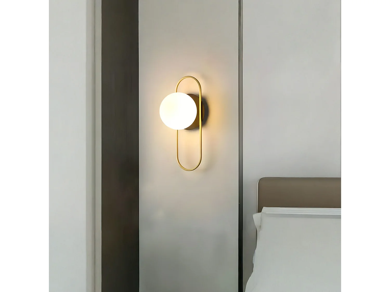 Wandlampe Toolight App1756-1W Brush Gold White