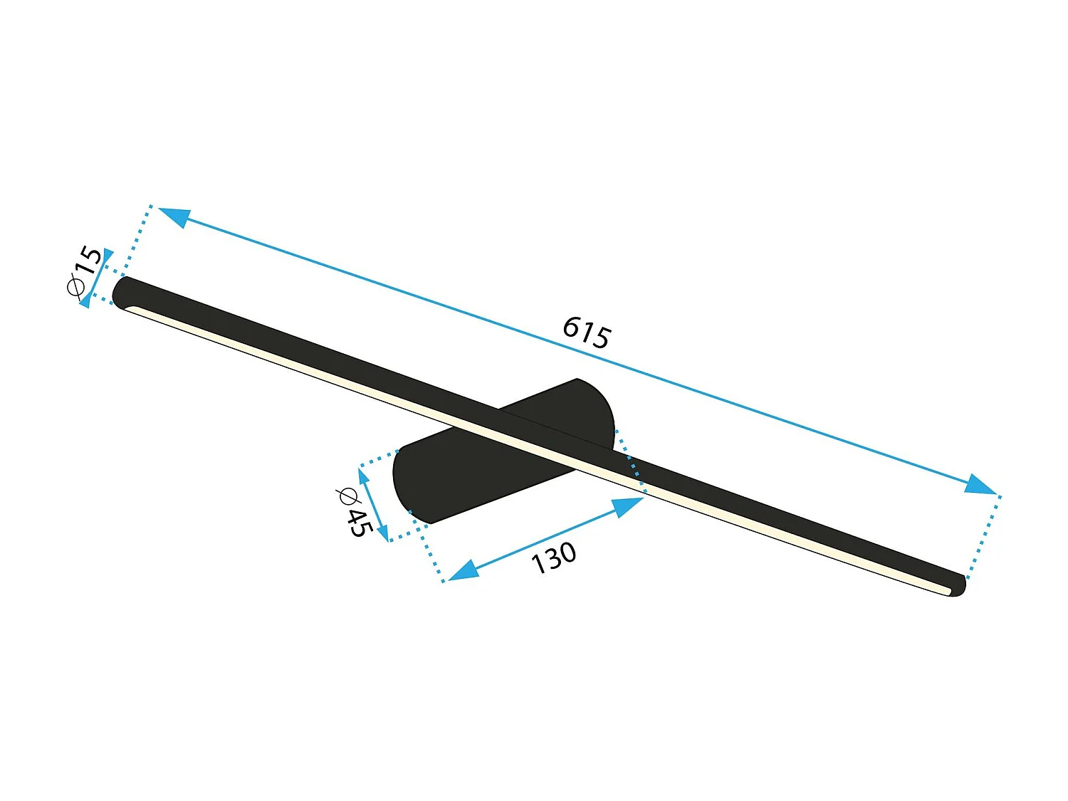 Lâmpada De Parede Toolight Led App1348 Brush Gold