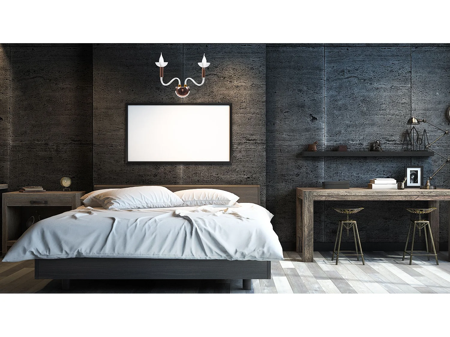 Applique Murale Toolight App1082-2W Transparent