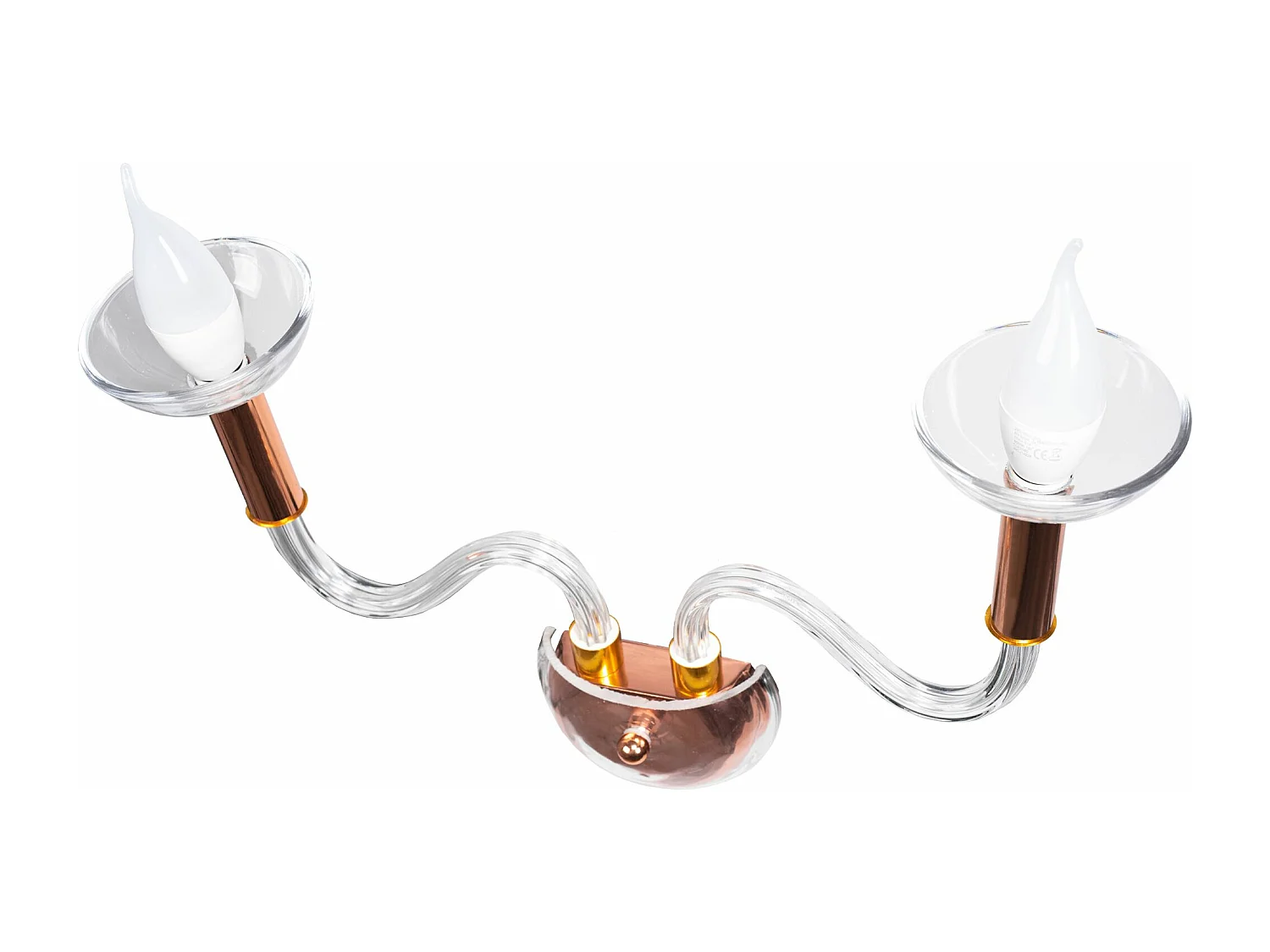 Applique Murale Toolight App1082-2W Transparent