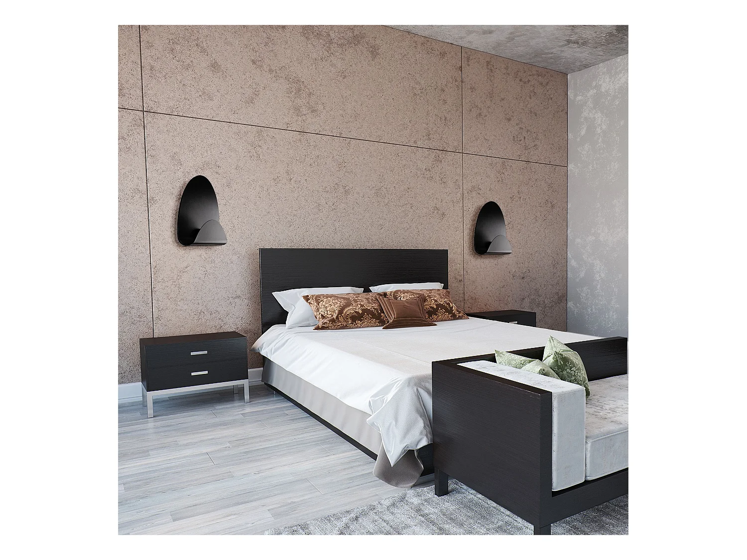 Applique Murale Toolight App1429-W Black