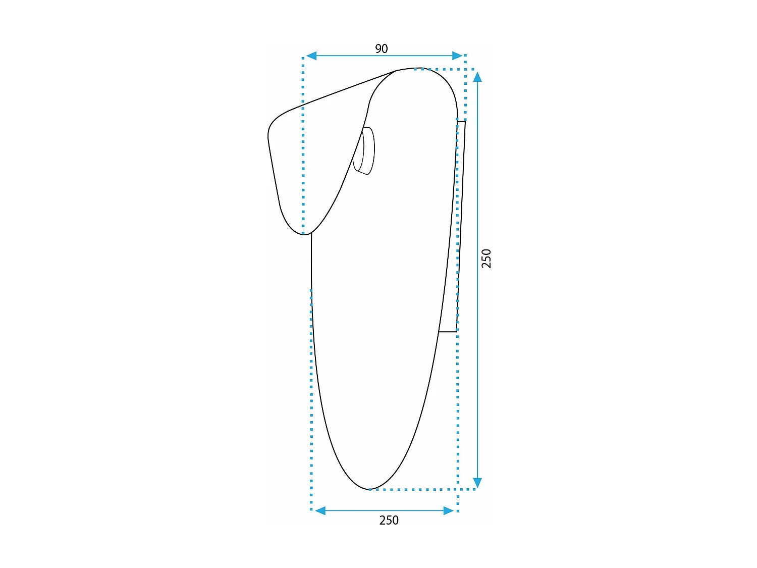 Applique Murale Toolight App1429-W Black