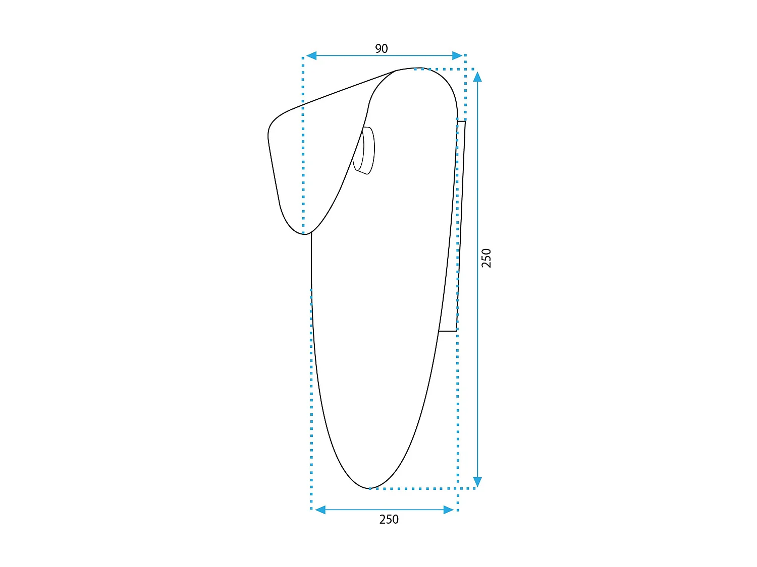 Applique Murale Toolight App1429-W Black