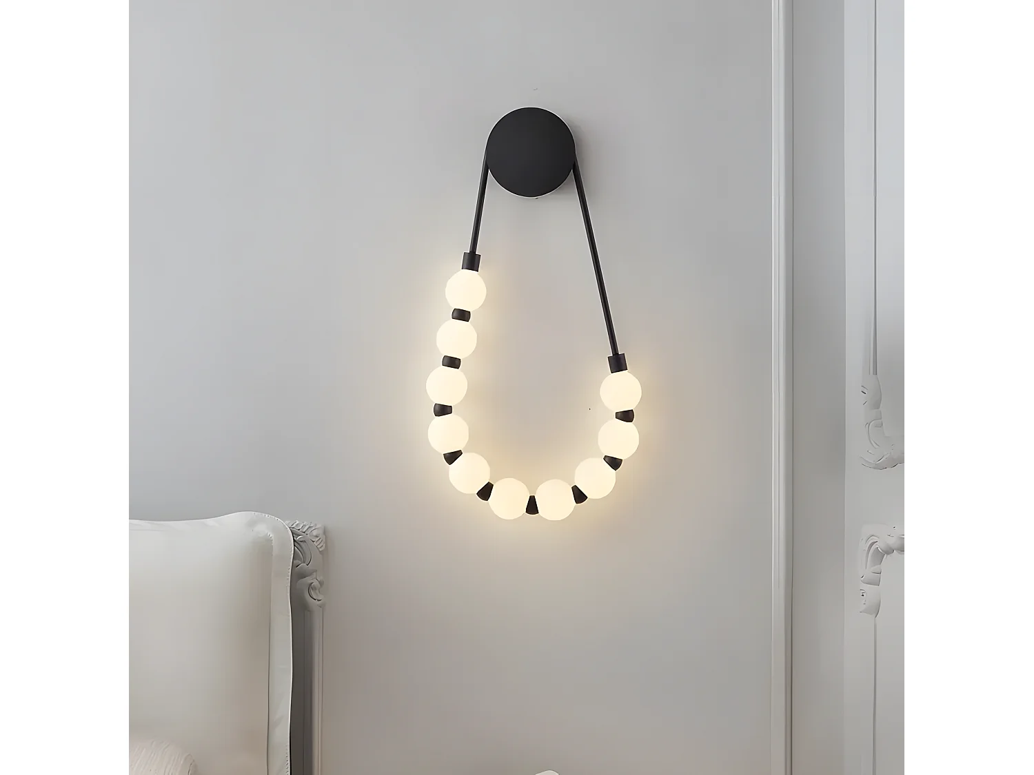 Toolight G026-CP væglampe sort 57X33X35CM