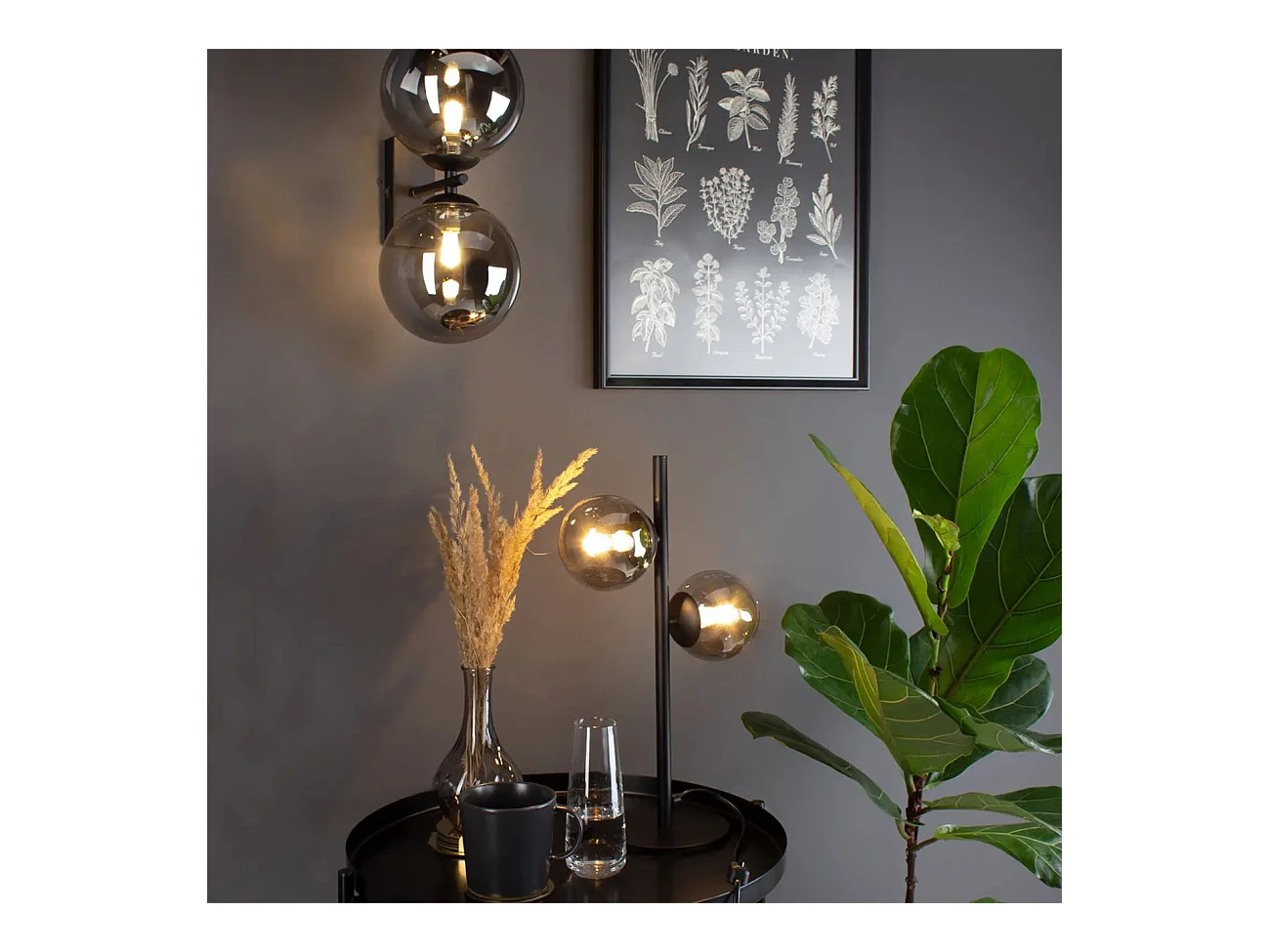 Applique Murale Toolight App1162-2W Black