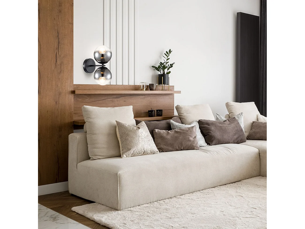 Applique Murale Toolight App1162-2W Black