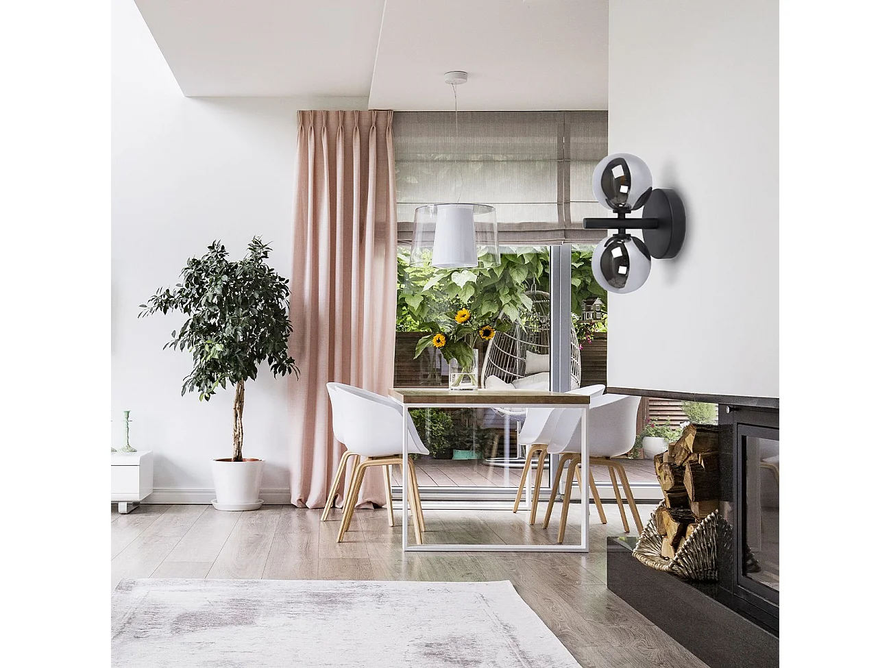 Applique Murale Toolight App1162-2W Black