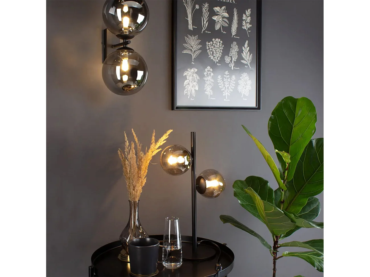 Applique Murale Toolight App1162-2W Black