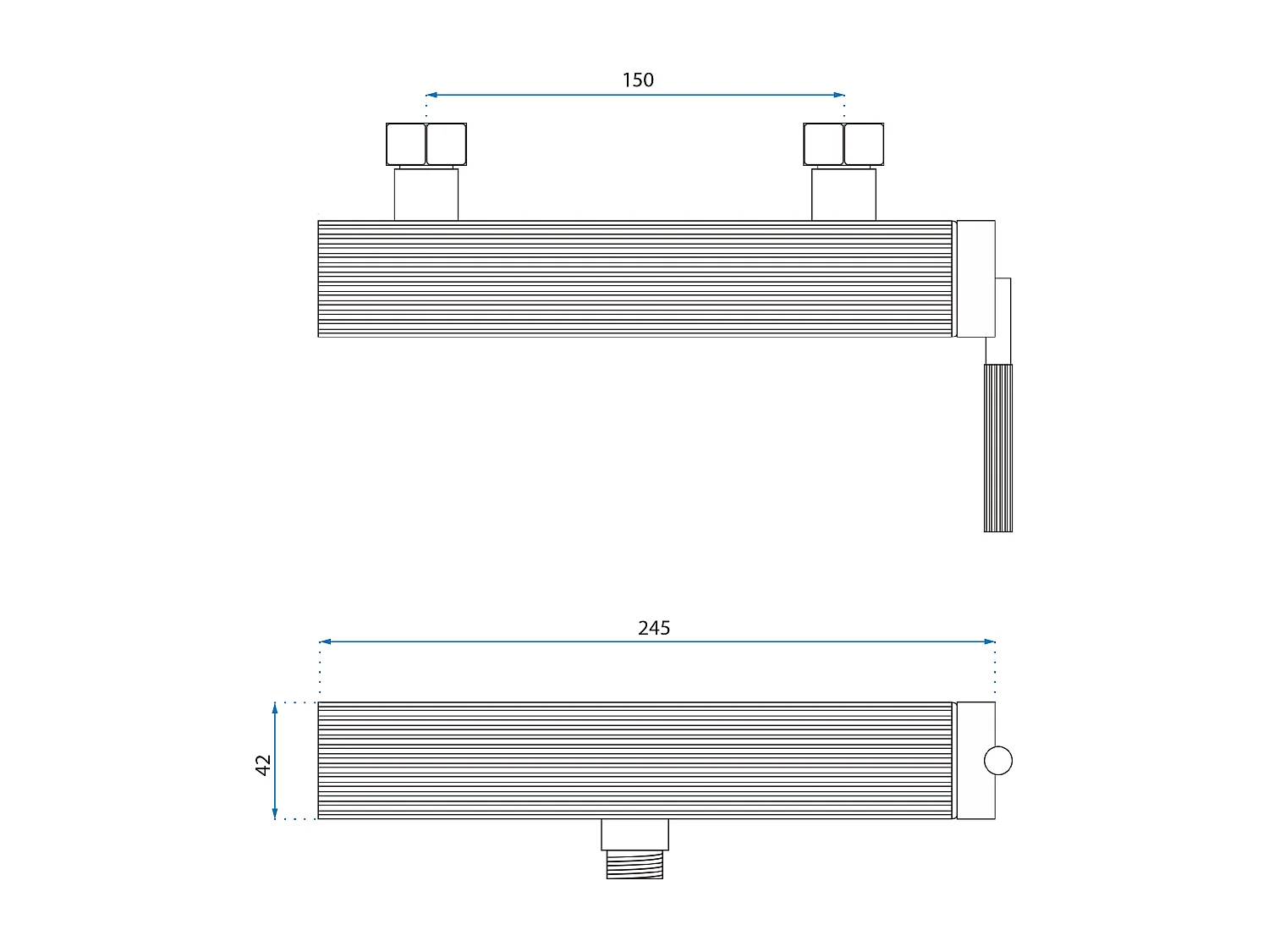 Torneira Para Chuveiro Rea Js-B34804Bg Argon Brush Gold