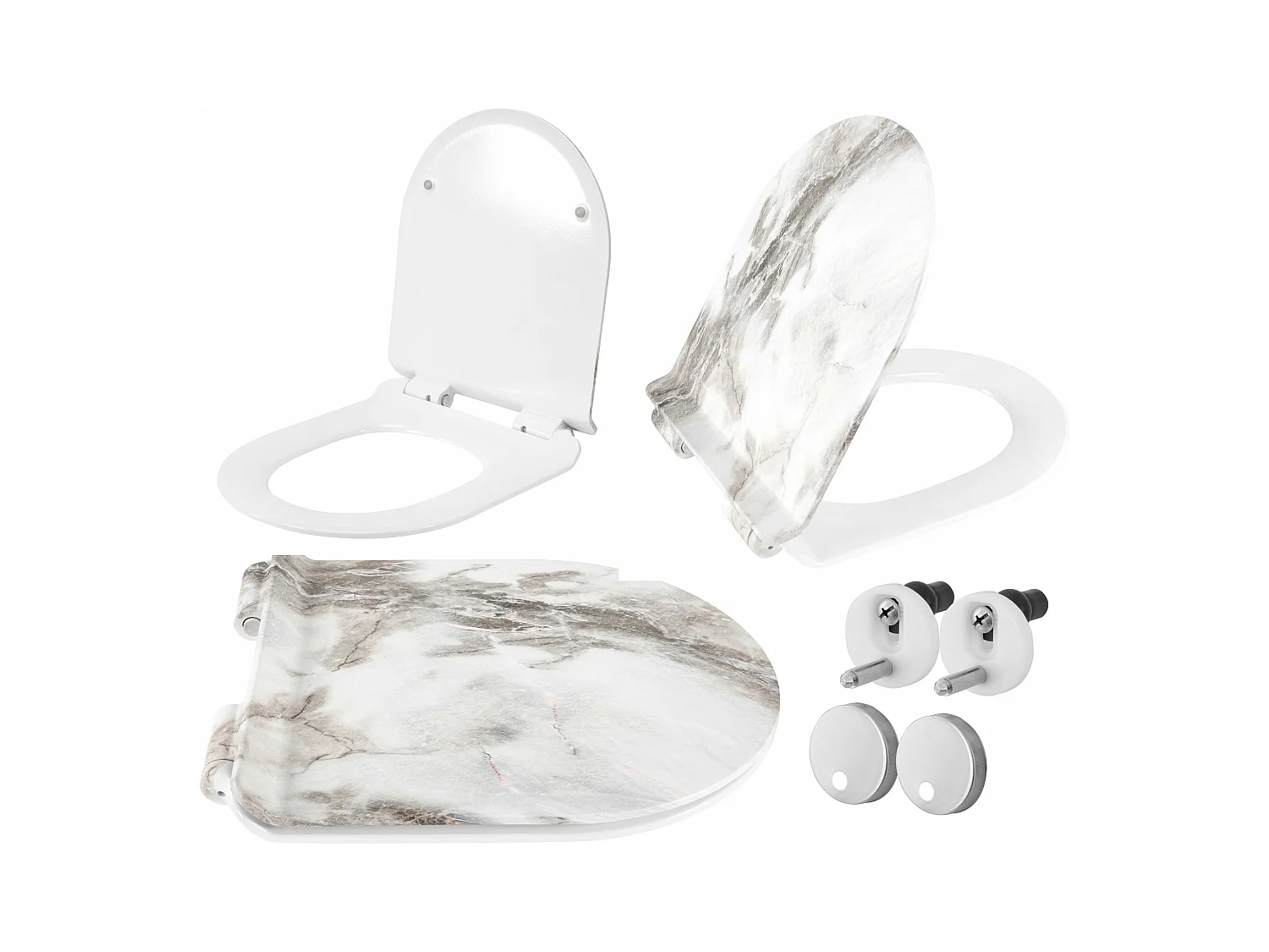 Toilettensitz Rea 203 Lava Matt Duroplast/Slim/Zm White