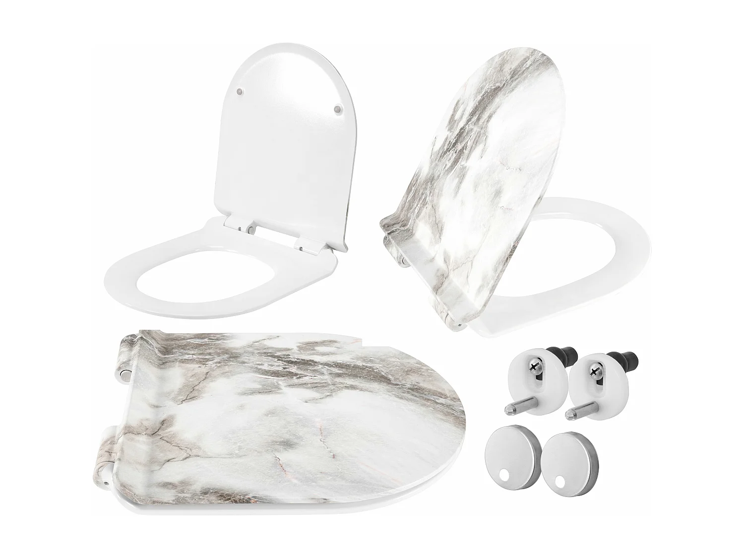 Toiletzitting Rea 203 Lava Matt Duroplast/Slim/Zm White