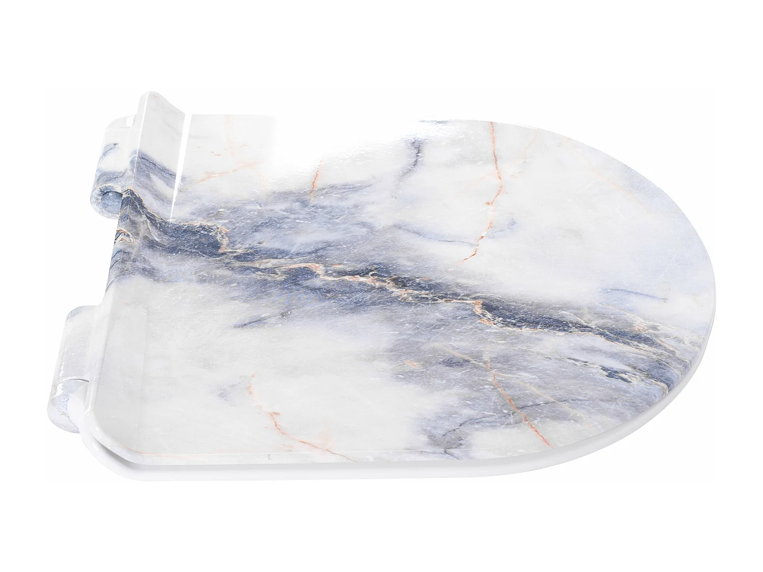 Toiletzitting Rea C003 Granit Shiny Duroplast/Slim/Zm White