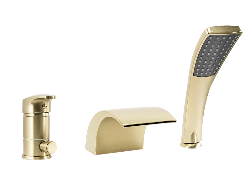 Wannenarmatur Rea Riven Brush Gold