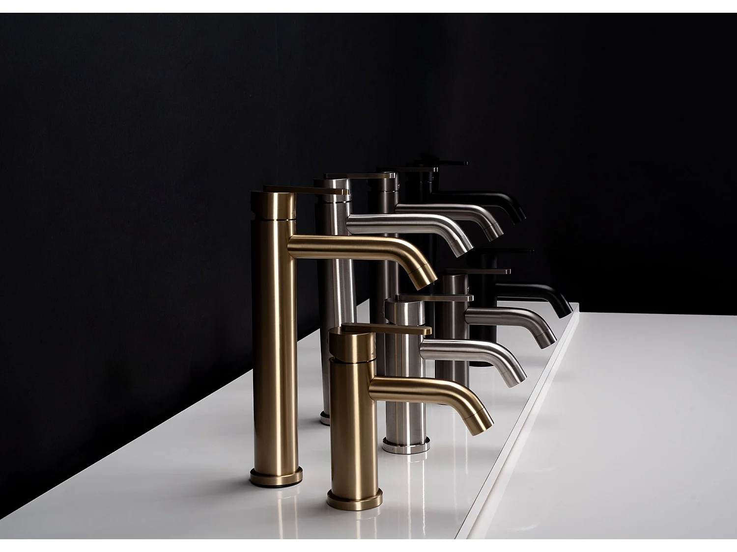 Robinet De Lavabo Rea Ontario Js-11801-1Bg High Brush Gold