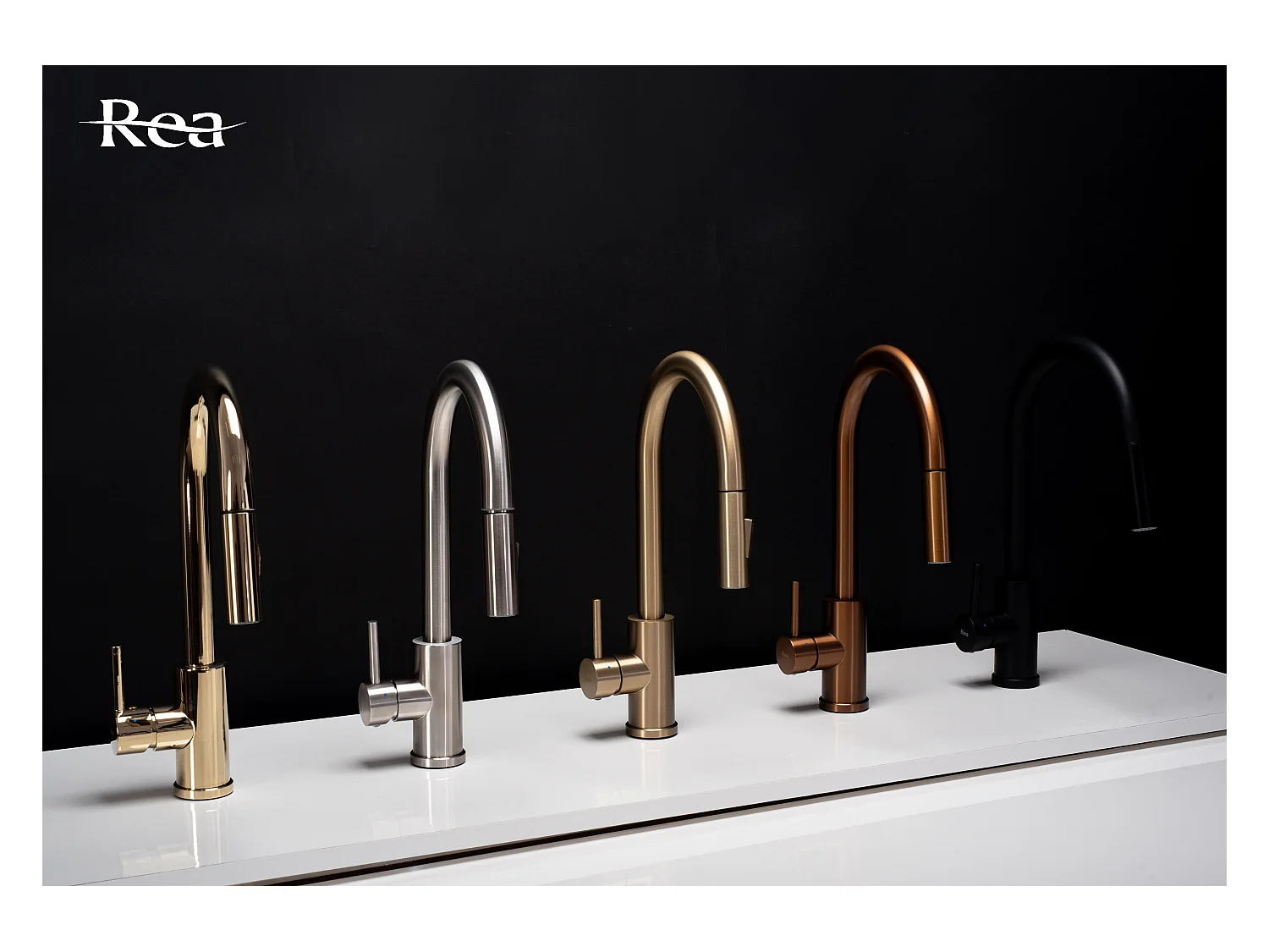 Grifo Para Cocina Rea Fresh Brush Copper