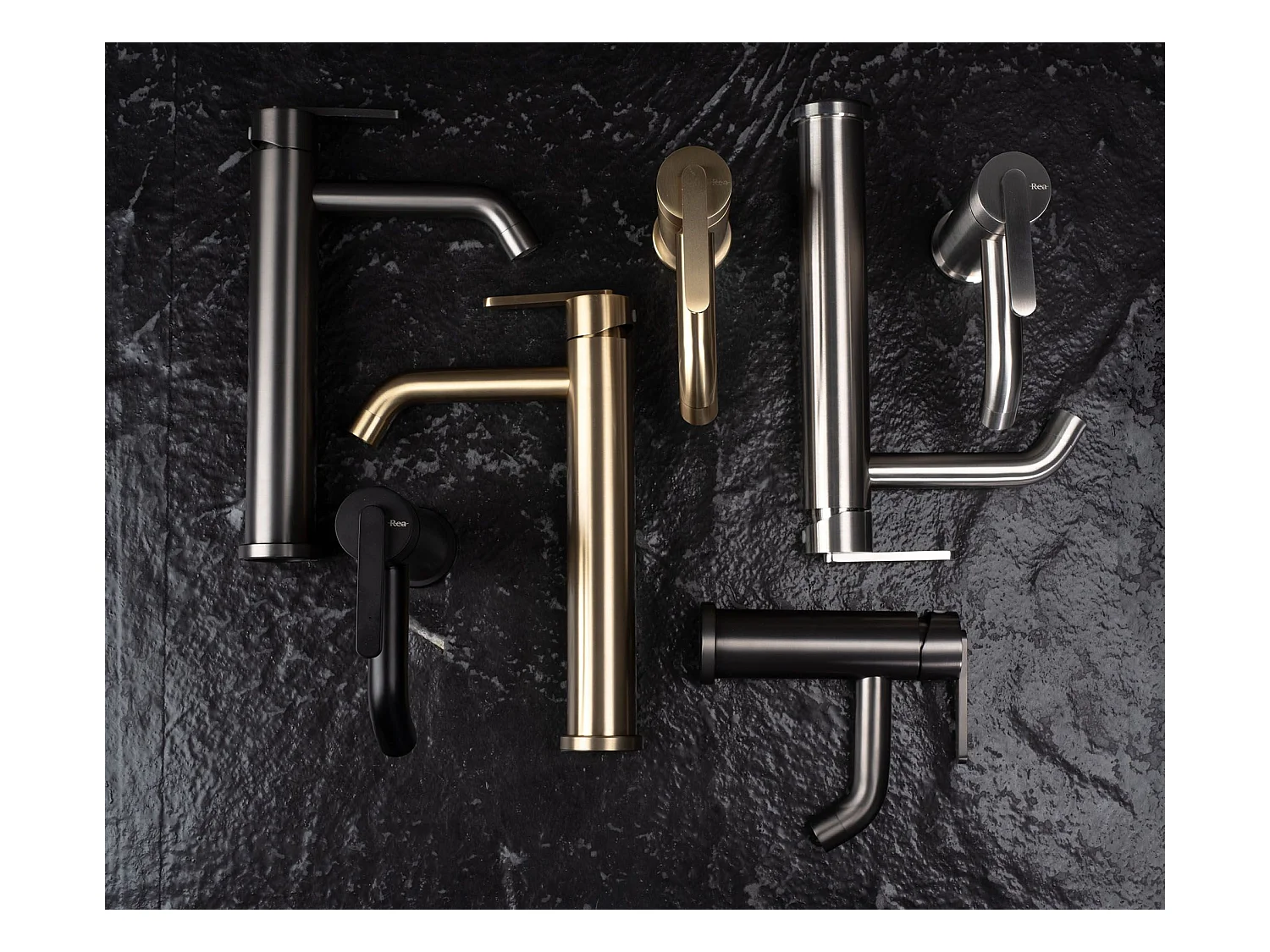 Robinet De Lavabo Rea Ontario Js-11801Gg Low Titanium