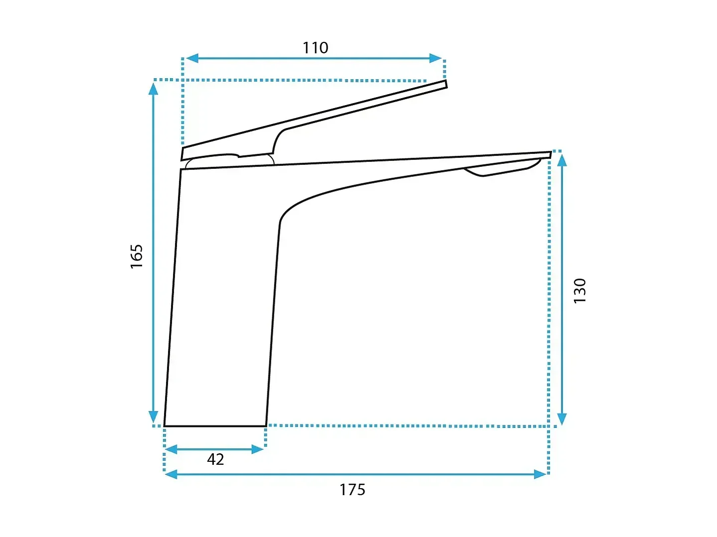 Orbit Misturadora De Lavatório Rea Avalon Low Chrome