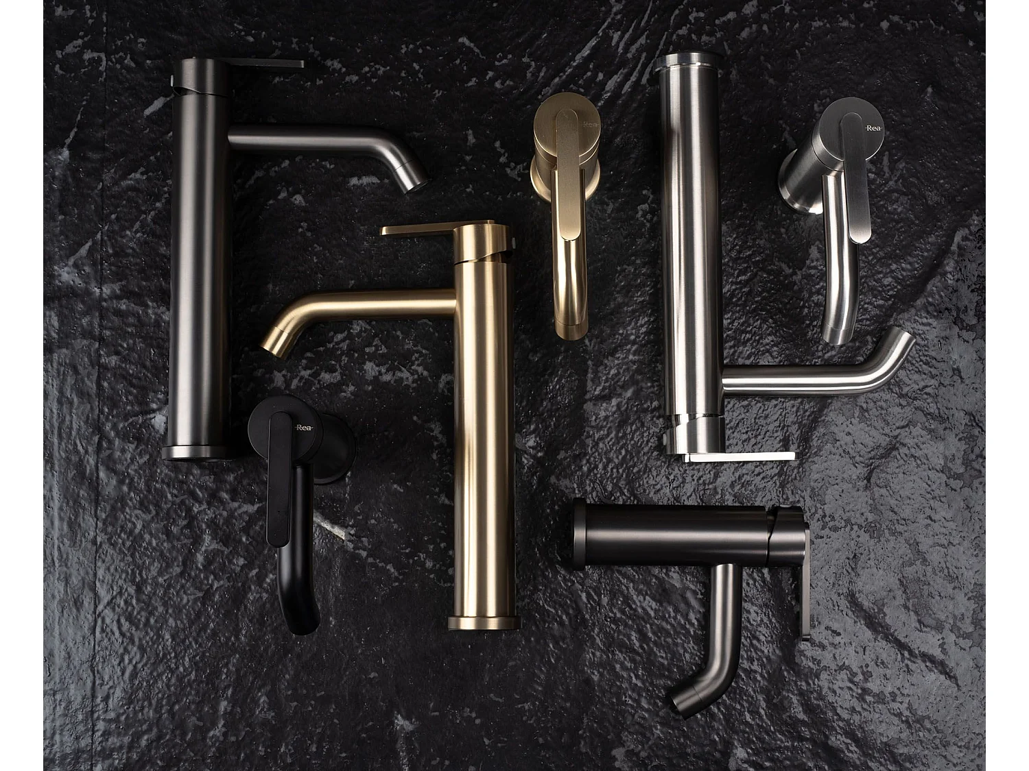 Wastafelkraan Rea Ontario Js-11801Bg Low Brush Gold