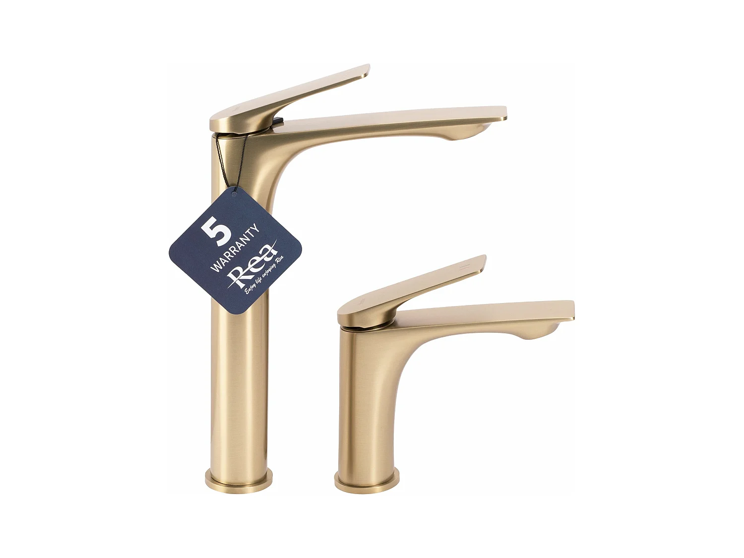 Wastafelkraan Rea Avalon Low Brush Gold