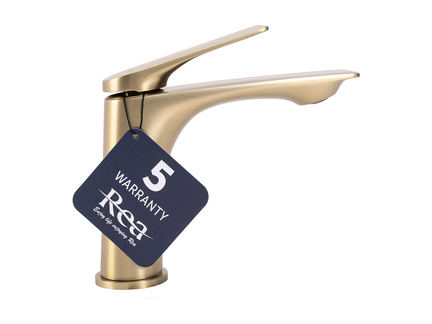 Robinet De Lavabo Rea Avalon Low Brush Gold