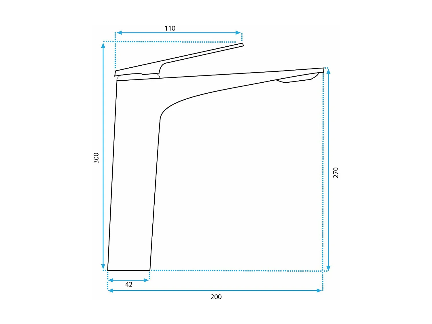 Robinet De Lavabo Rea Avalon High Titanium