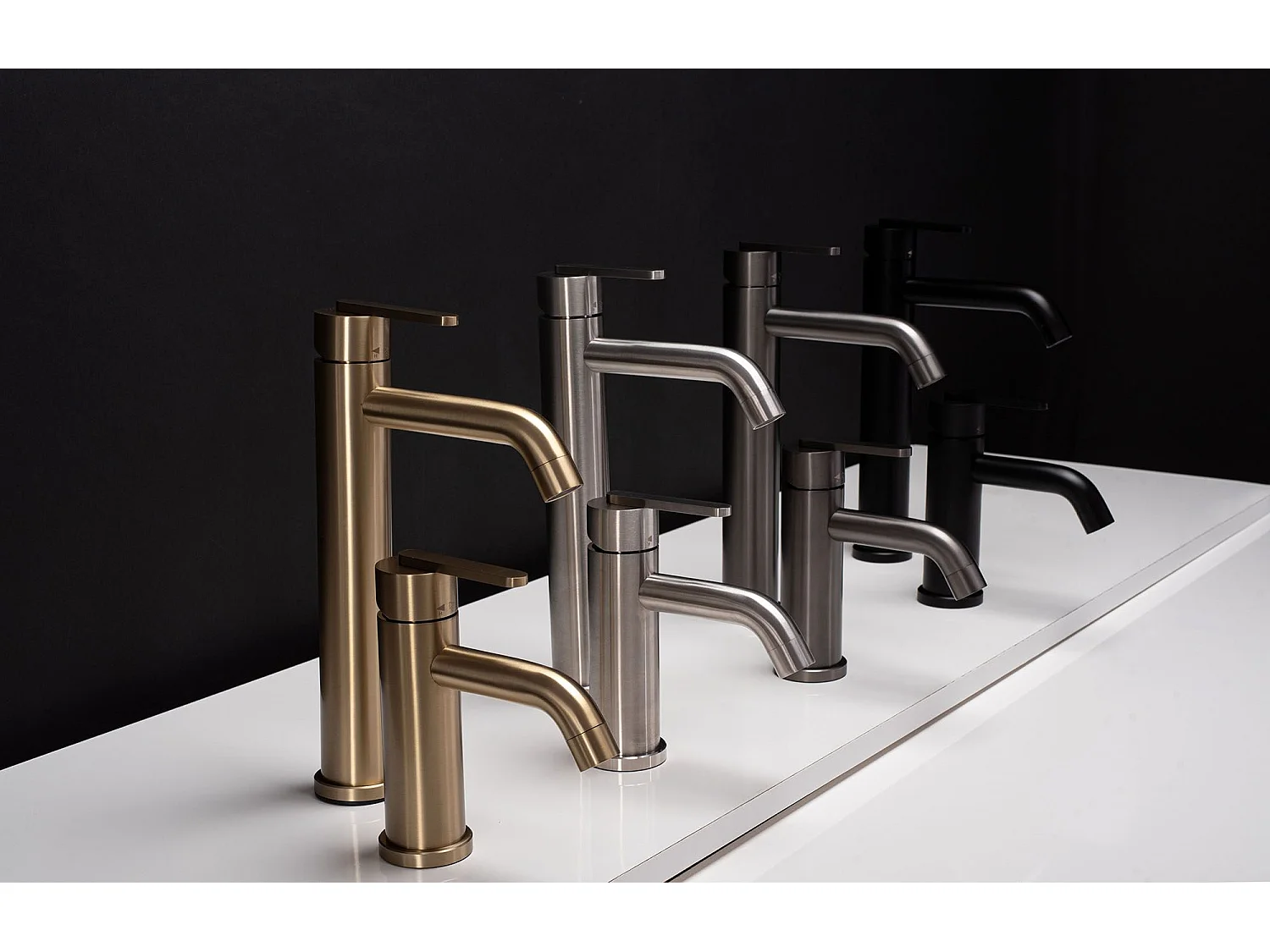 Robinet De Lavabo Rea Ontario Js-11801Nt Low Brush Nickel