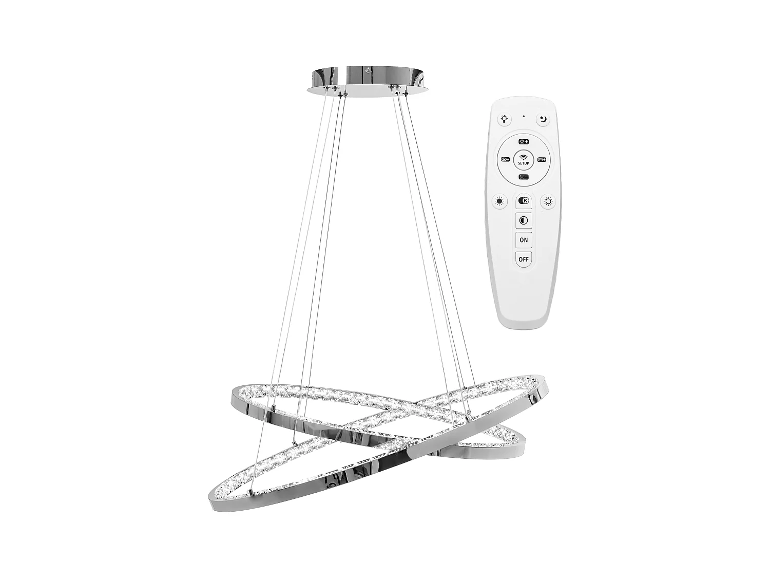 Hanglamp Toolight Led App771-3Cp Light Grey