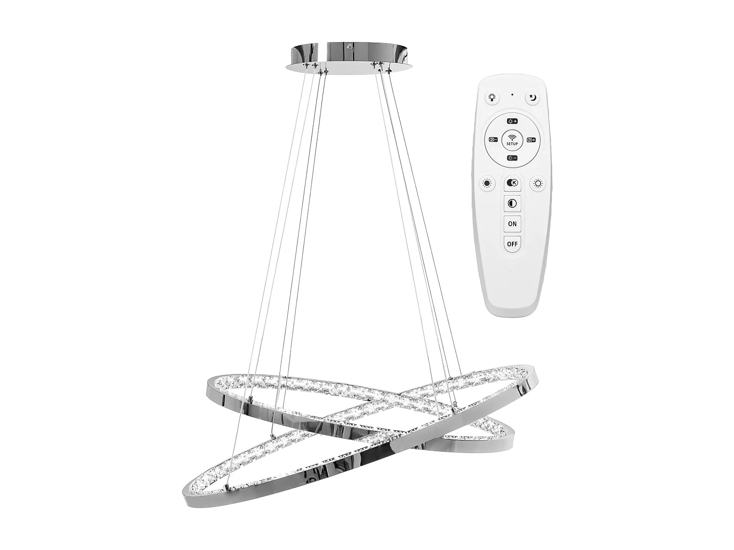 Hanglamp Toolight Led App771-3Cp Light Grey