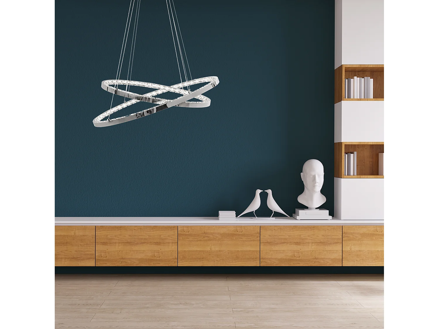 Hanglamp Toolight Led App771-3Cp Light Grey