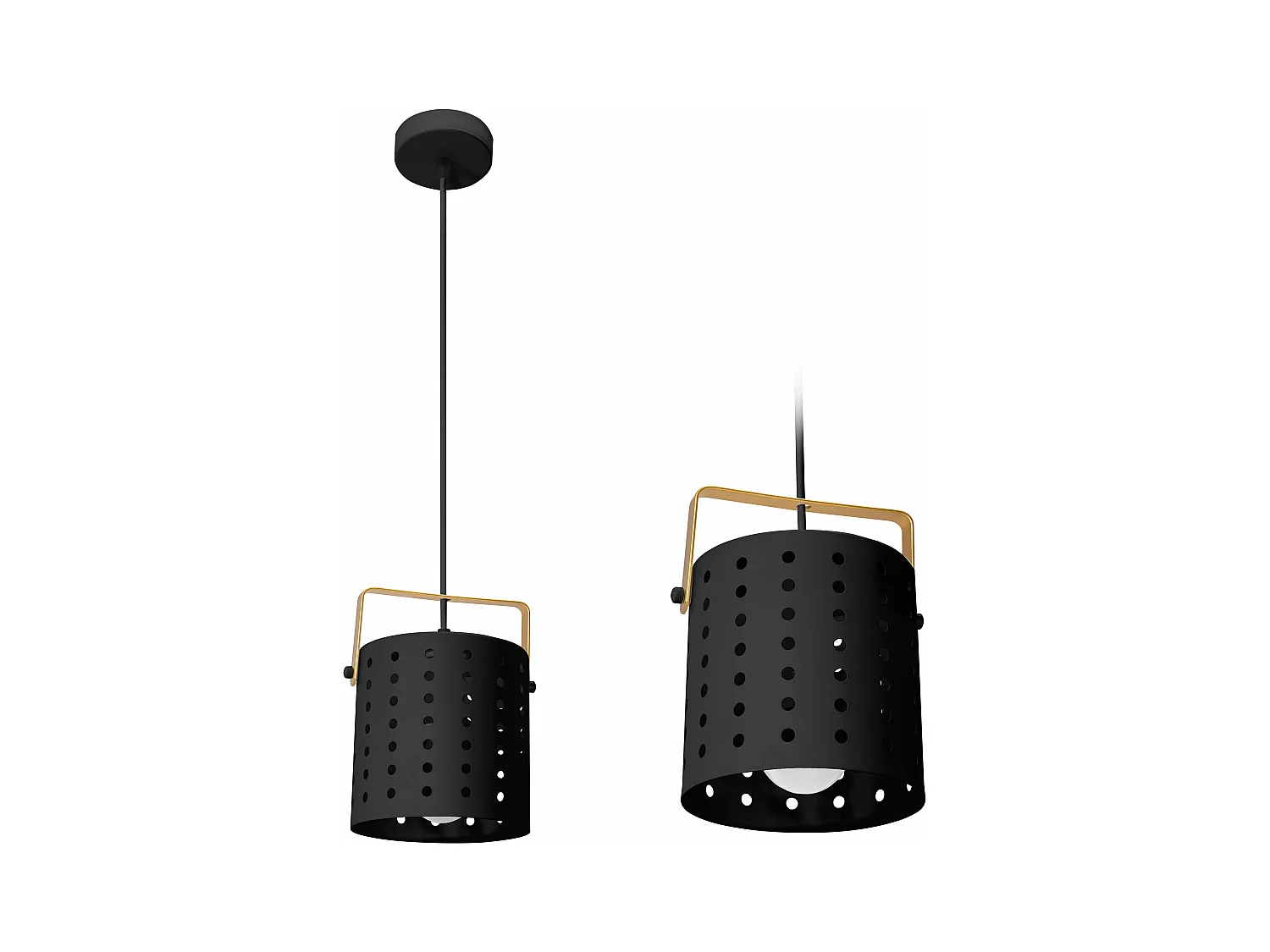 Lampe Suspendue Toolight App956-1Cp Round 20Cm Black