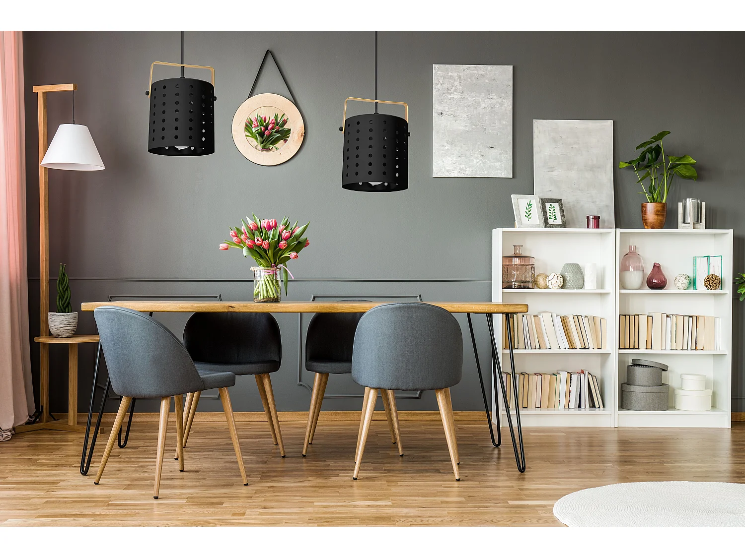 Lampe Suspendue Toolight App956-1Cp Round 20Cm Black