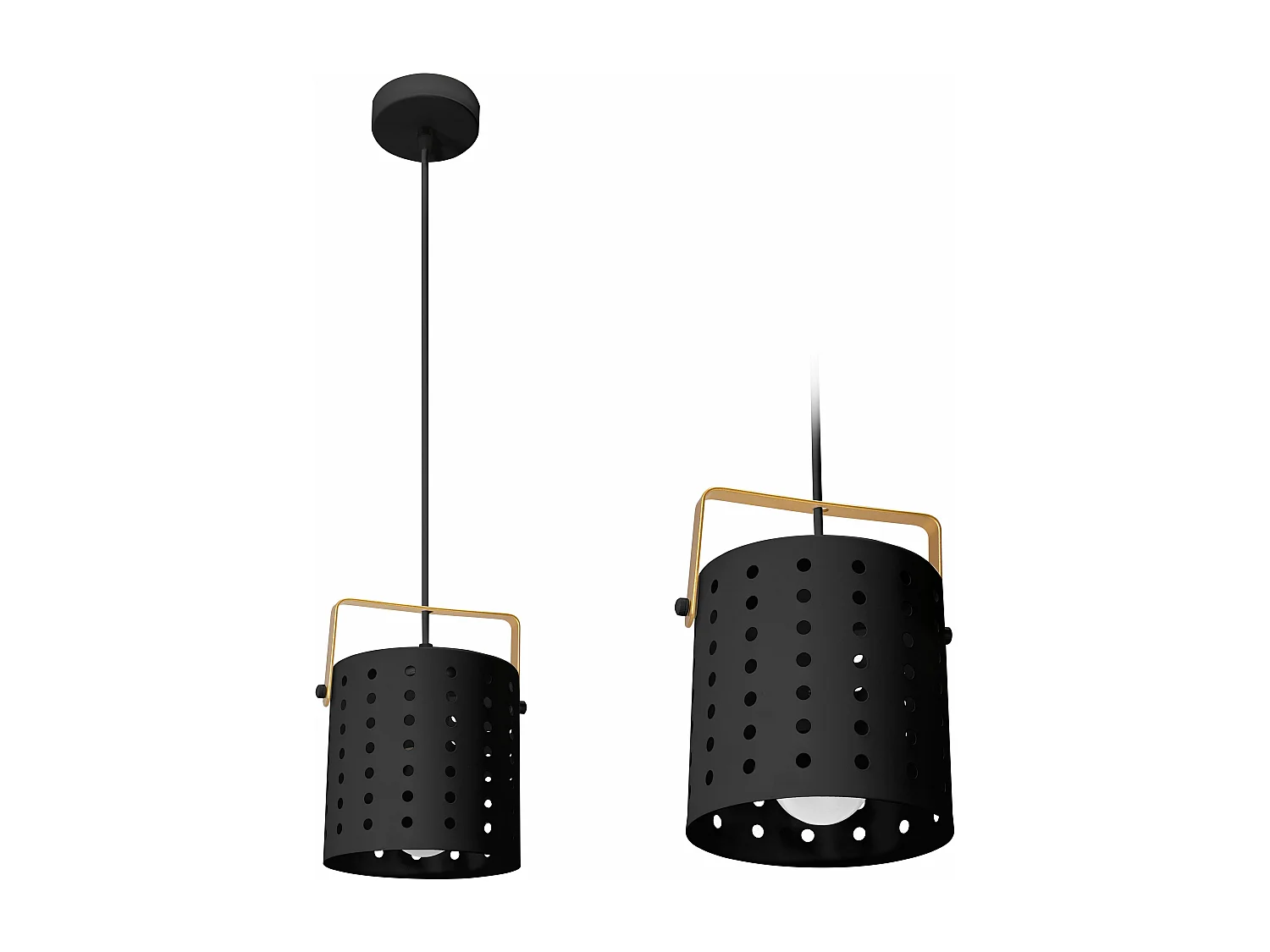 Lampe Suspendue Toolight App956-1Cp Round 20Cm Black